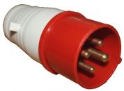 Вилка 014 3Р+РЕ 16А 380В IP44 EKF