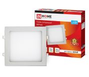 SLP-ECO 18ВТ 230В 4000К 1260ЛМ 225Х225Х23ММ БЕЛАЯ IP40 ПАНЕЛЬ СД КВАДРАТНАЯ IN HOME