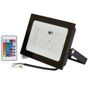 ULF-F60-20W/RGB IP65 200-240В BLACK Прожектор светодиодный. Мультиколор. Пульт ДУ (в/к). Корпус черн